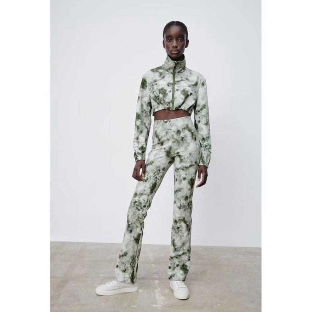 Zara Tie Dye Flare Pants
